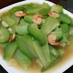 A picture of Labu siam muda tumis udang.