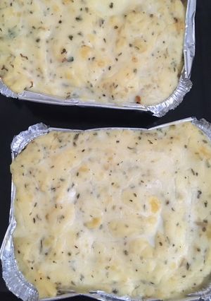 Foto resep Makaroni panggang versi bechamel saus