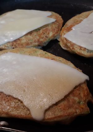 Foto de Panqueca de abobrinha e cenoura