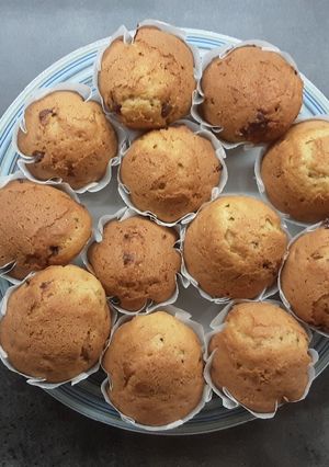 Narancsos-fahéjas-csokis muffin recept fotója