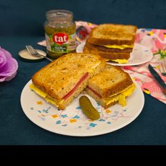 Egg and Salami Sandwich A picture of Egg and Salami Sandwich.