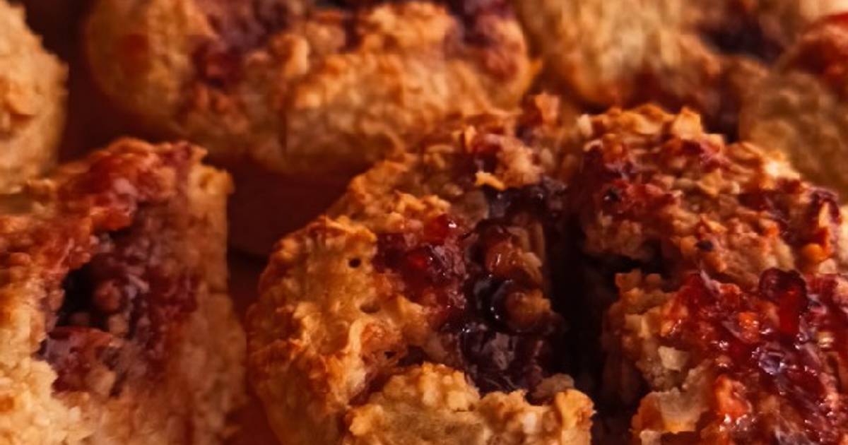 Muffins de avena y dulce de frutos rojos 🍓 Receta de Juliana Collazo