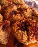 Muffins de avena y dulce de frutos rojos 🍓