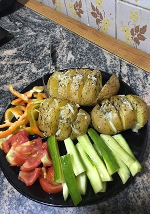 صورة لوصفة بطاطا مشويه