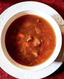 Sopa con lo poco