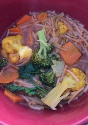 Una foto de Sopa de verduras