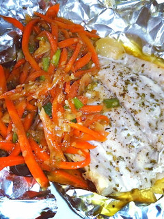 Una foto de Filete de reineta al vapor
