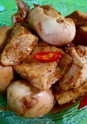 Foto resep Semur tahu dan telur