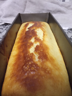 Una foto de Budín con mermelada de frutilla light