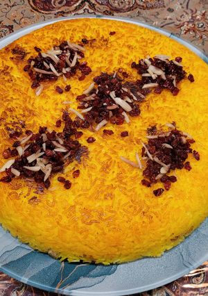 عکسی از دستور ته چین بدون تخم مرغ بدون فر