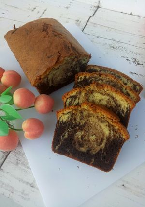 Foto resep Double Chocolate Marble Cake #PejuangGoldenApron2