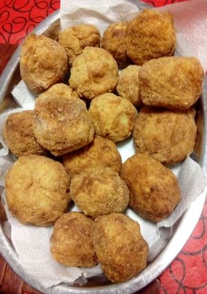 Una foto de Bombas de papa y berenjena yeahhh!!!