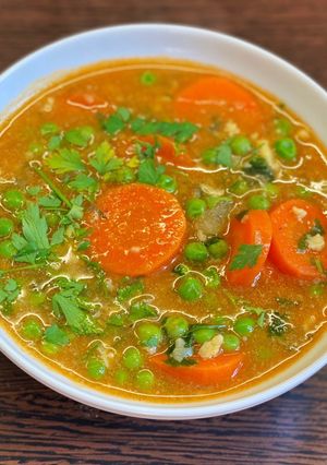 Zöldborsóleves recept fotója
