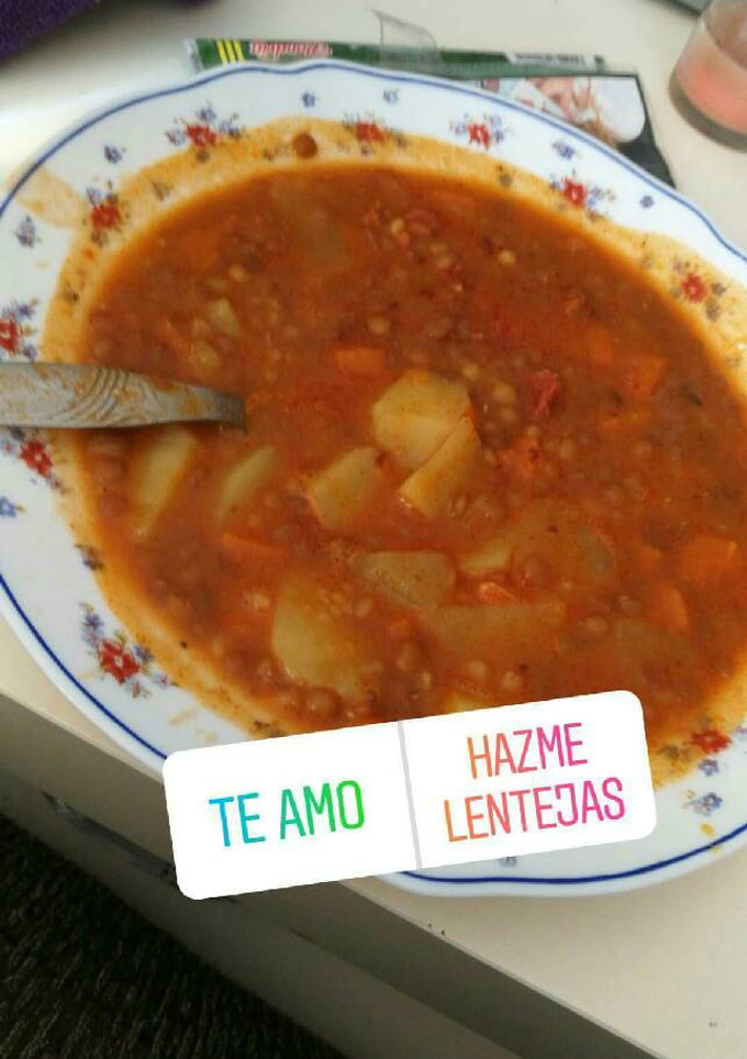 Una foto de Lentejas simples