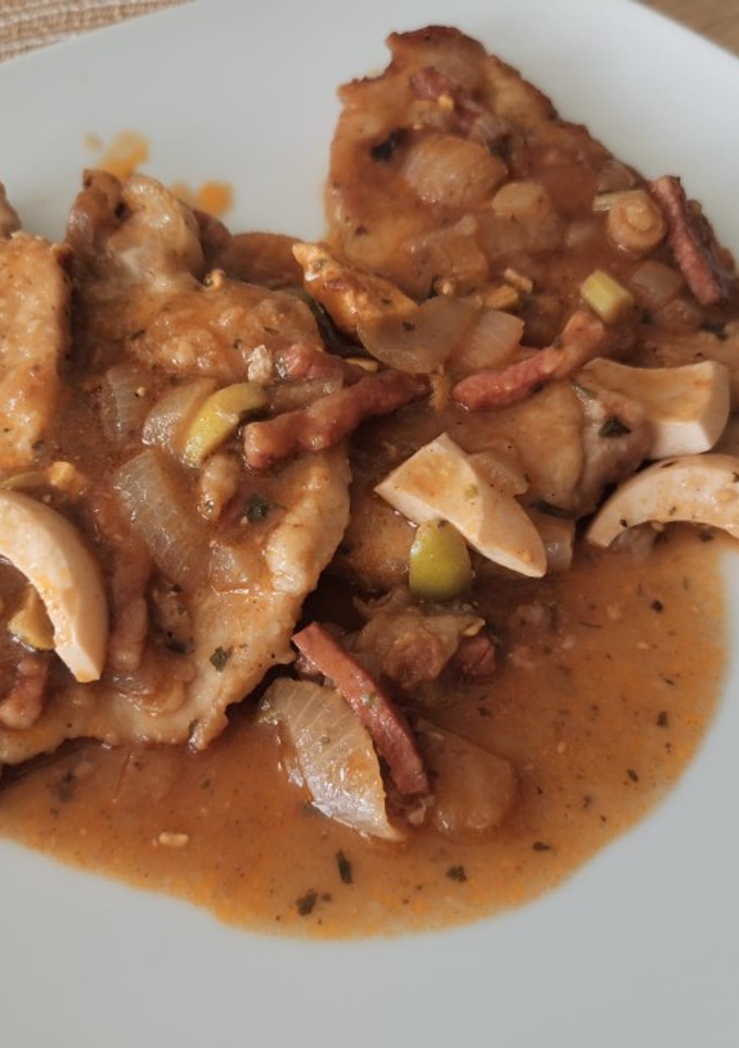 Una foto de Filetes de lomo en salsa