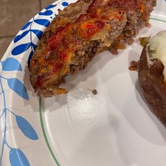 A picture of Vegetable meat loaf￼.