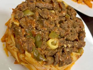 طاجن معكرونة بالكبدة روعة🍘🍘