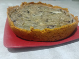 Tarta de cebolla y queso súper rápida