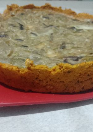 Una foto de Tarta de cebolla y queso súper rápida