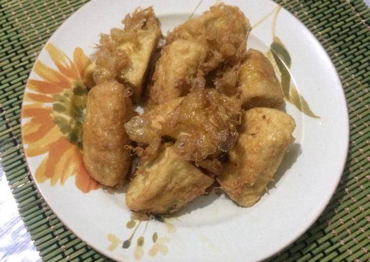 Resep Tahu isi ayam udang goreng yang Lezat