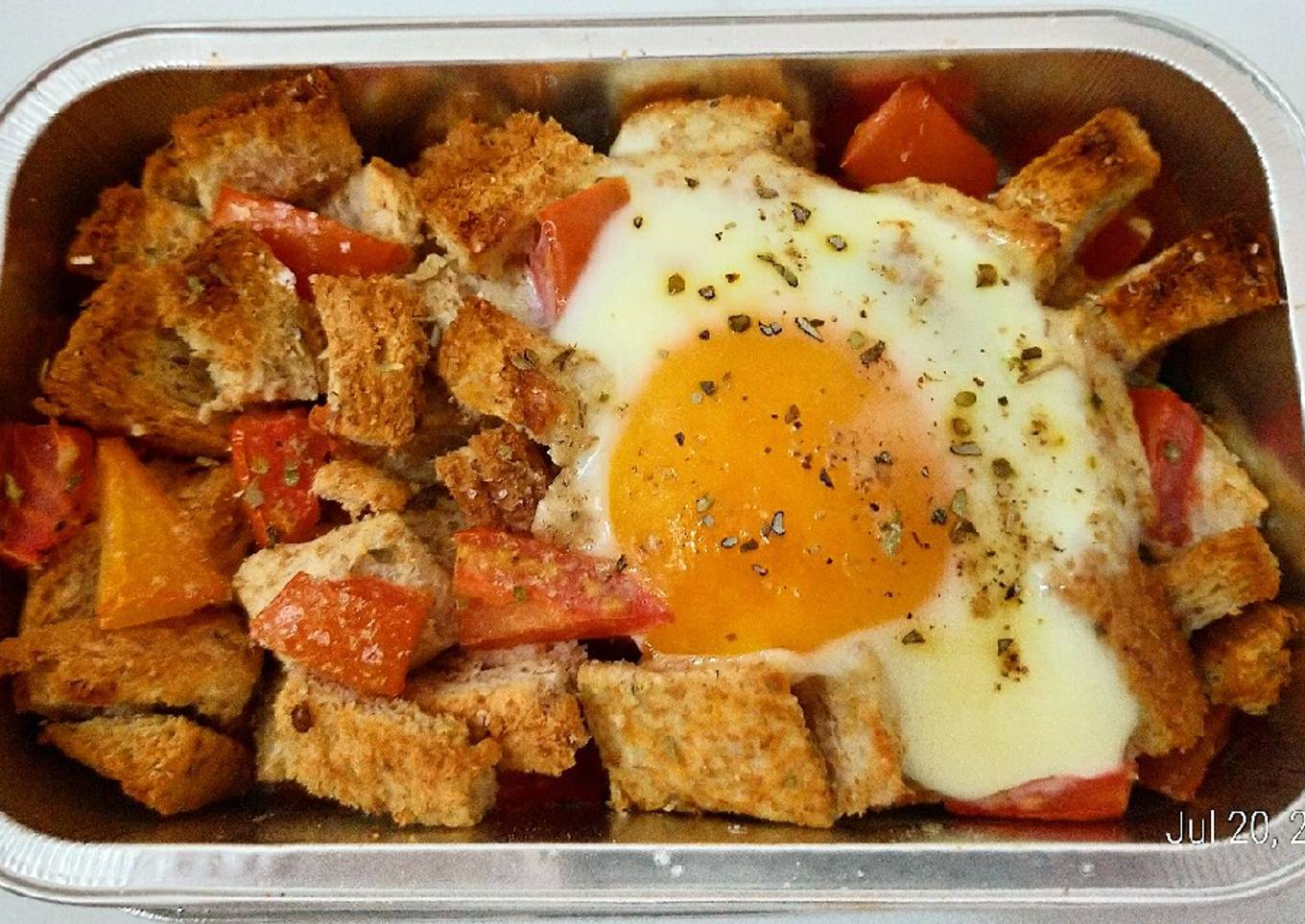 Roti Telur Tomat (diet)