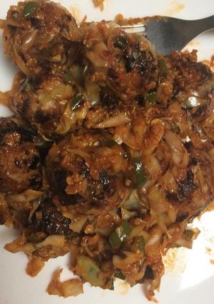 A picture of Diet manchurian (A healthy snack).