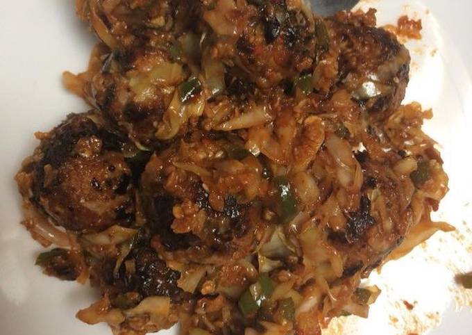 Diet manchurian (A healthy snack)