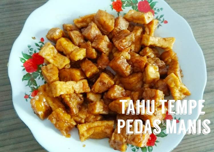 Tahu tempe pedas manis