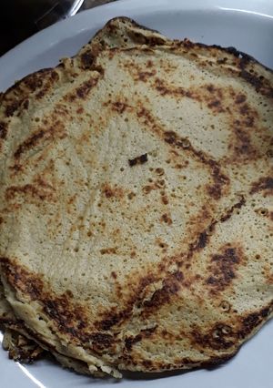 Una foto de Panqueques de Banana y Avena