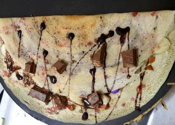 How To Cooking Recipe Chocolate Banana Crepe Yummy