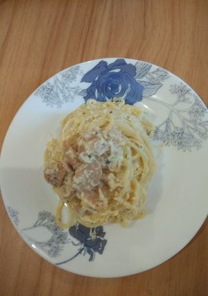 Foto resep One pan carbonara pasta