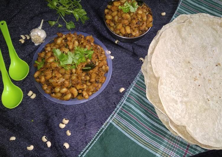 4 Great White lobia&#39;s Dry Curry / Black eyed Bean&#39;s Curry