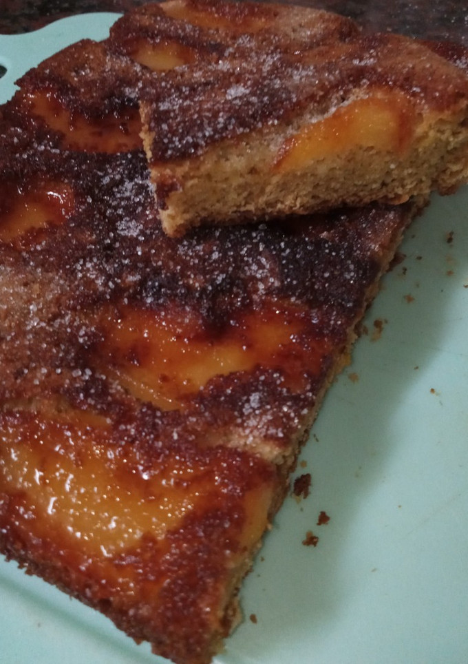 Una foto de Torta invertida de manzana en flip essen