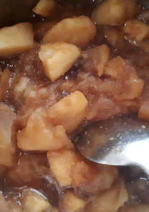 A picture of Apple and Orange sauce (for roast pork).