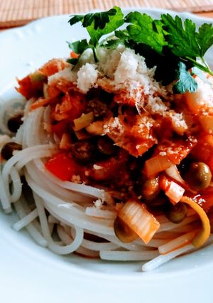 Zdjęcie przepisu Spaghetti w wersji vege.