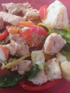 Una foto de Pollo con mezcla California súper rápido