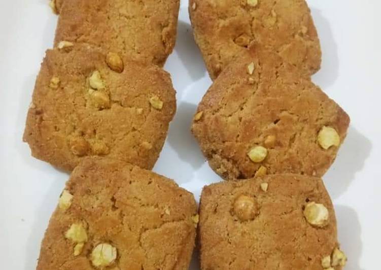 Recipe of Homemade Roasted Chana Dal Besan Cookies