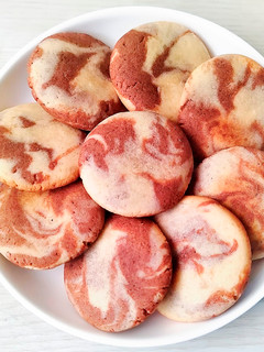 A picture of Marble Cookies (No-Oven Skillet Version 😁).
