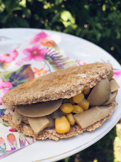Una foto de Pan pita o árabe relleno 🥙