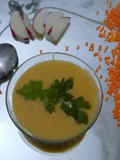 صورة لوصفة شوربة العدس 🌷