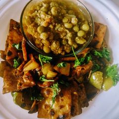 Chilli Chapati with Green Peas Gravy A picture of Chilli Chapati with Green Peas Gravy.