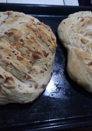 Una foto de Pan casero saborizado jamón y queso