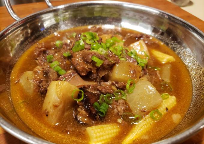 Pressure Cooker Chinese Beef Rib and Tendon Stew