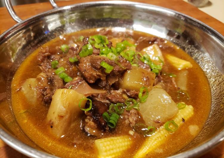 Simple Way to Make Speedy Pressure Cooker Chinese Beef Rib and Tendon Stew