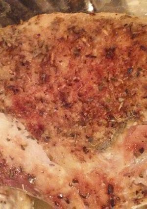 A picture of Garlic roasted chicken.