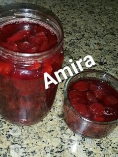صورة لوصفة مربى الفراوله باسهل طريقه