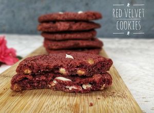 Una foto de Red velvet cookies 🍪