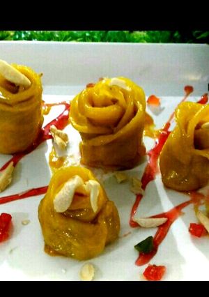 A picture of Mango momos.