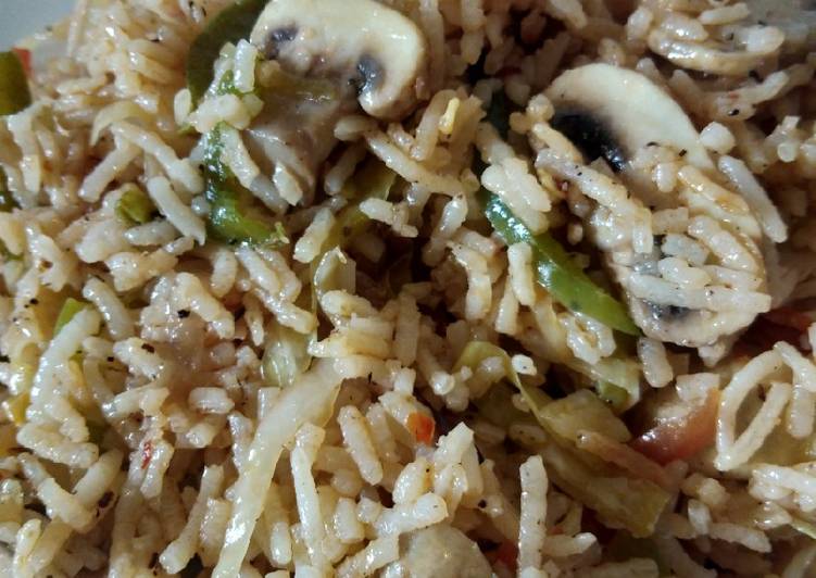 How to Make Any-night-of-the-week Mushroom fried rice
