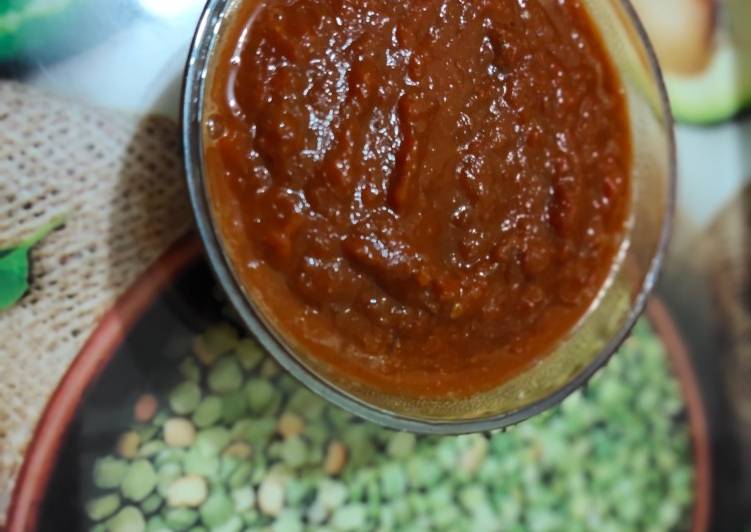 Steps to Make ટમેટાં ની ચટણી(tomato chutney recipe in gujarati) in 31 Minutes for Young Wife